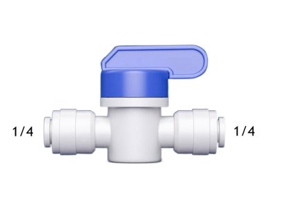 Guľový ventil 1/4" - 6/4 mm