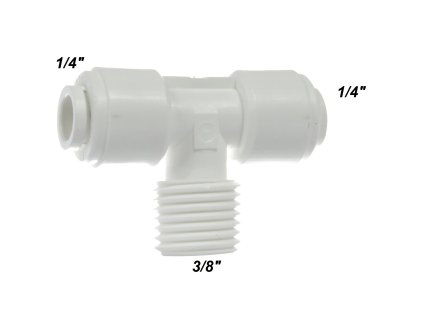 Quick T 1/4"x1/4" so závitom 3/8"