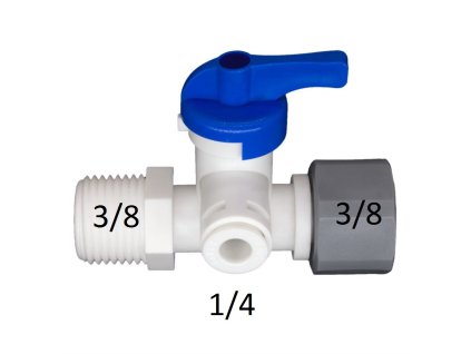 Prípojka 3/8 s guľovým ventilom
