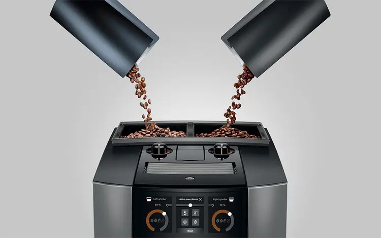 JURA J10 twin – dva mlýnky P.A.G.3+