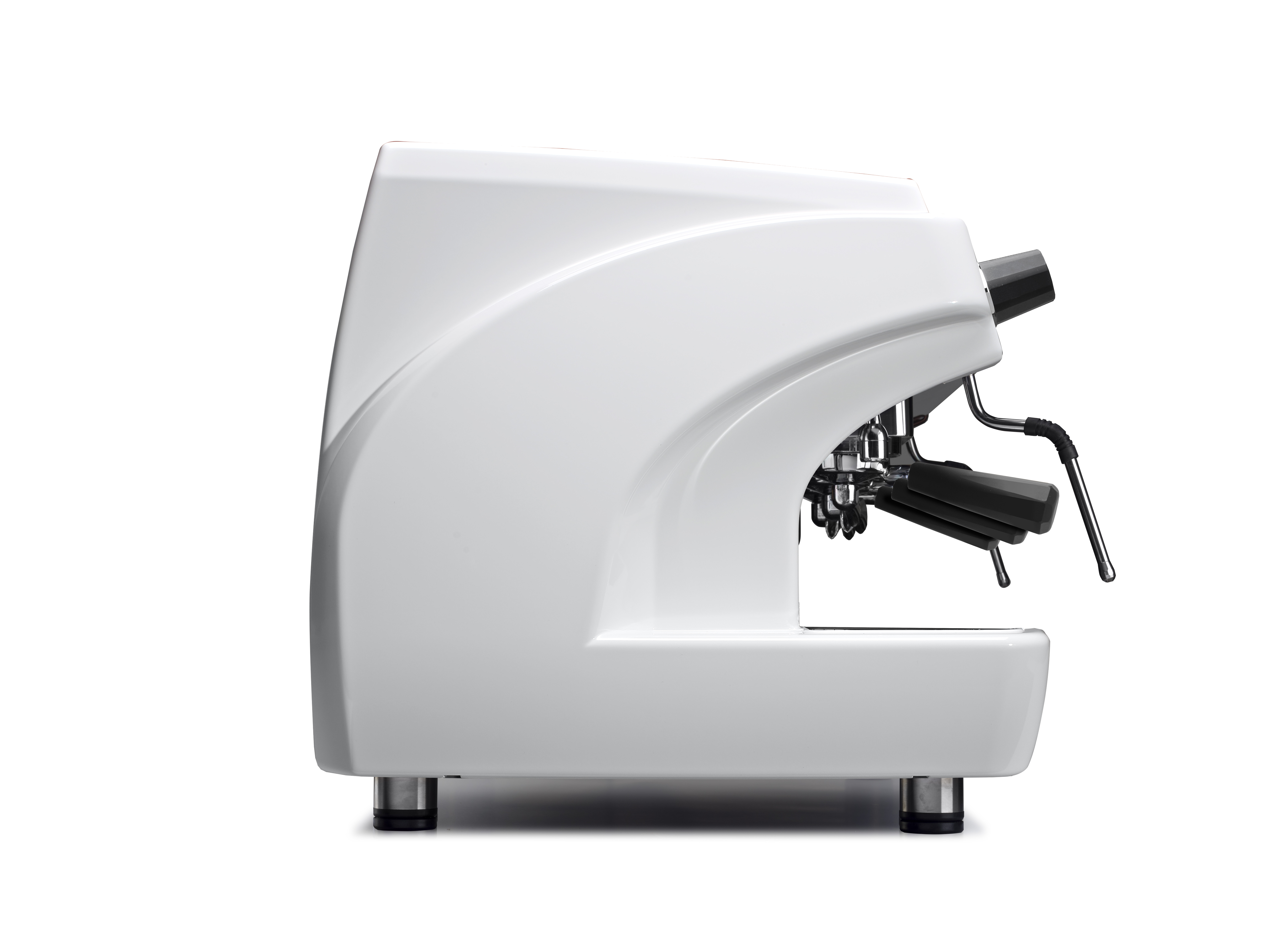 BIEPI MC-1 Barista PRO – boční pohled (Polished White)