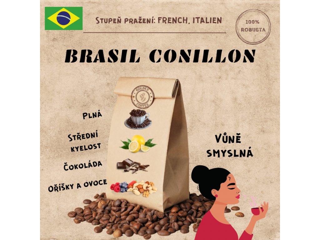 100% robusta - Brasil Conillon 500g