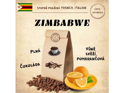 Zimbabwe 100% Arabika čerstvě pražená zrnková káva alacaffé 500g | Česká pražírna