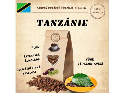 100% arabica - Tanzánie 500g