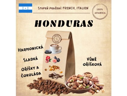 Honduras 100% Arabika čerstvě pražená zrnková káva alacaffé 500g | Česká pražírna