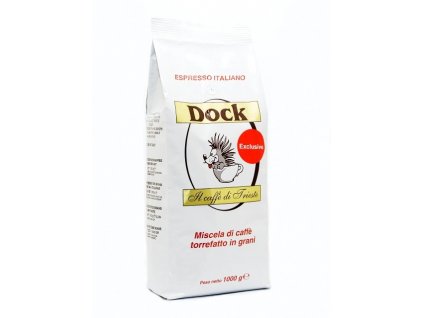 Qubik DOCK CAFFE  Exclusive 60% Arabika 40% Robusta zrnková káva 1kg