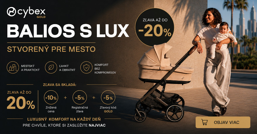 Využi zľavu až 20% na Cybex Balios S Lux