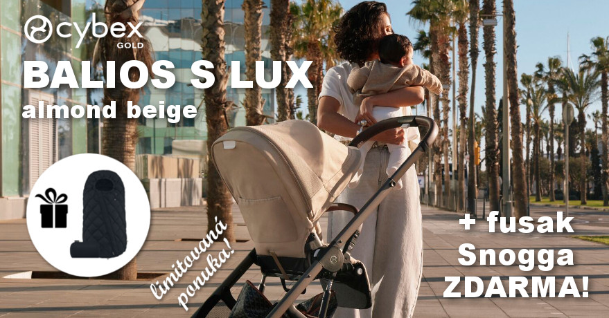 Cybex Balios S Lux almond beige + fusak Snogga2 ZDARMA