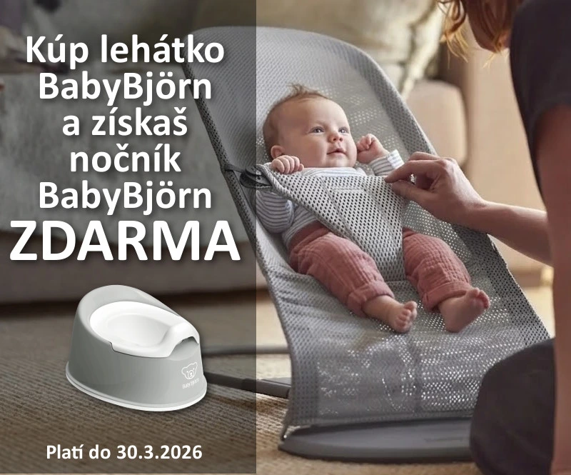 Kúp lehátko BabyBjörn a získaš nočník BabyBjörn ZDARMA