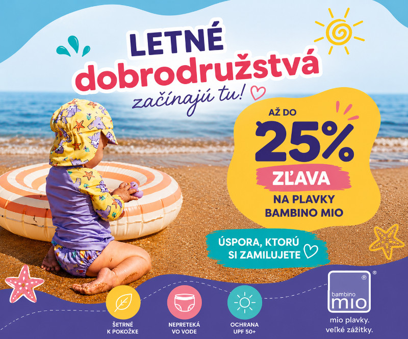 Letné dobrodružstvá môžu začať - plavky Bambino Mio teraz nakúpite so zľavou až do 25%