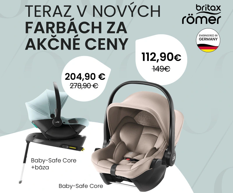 Britax Romer Baby-Safe Core za akčnú cenu v nových farbách