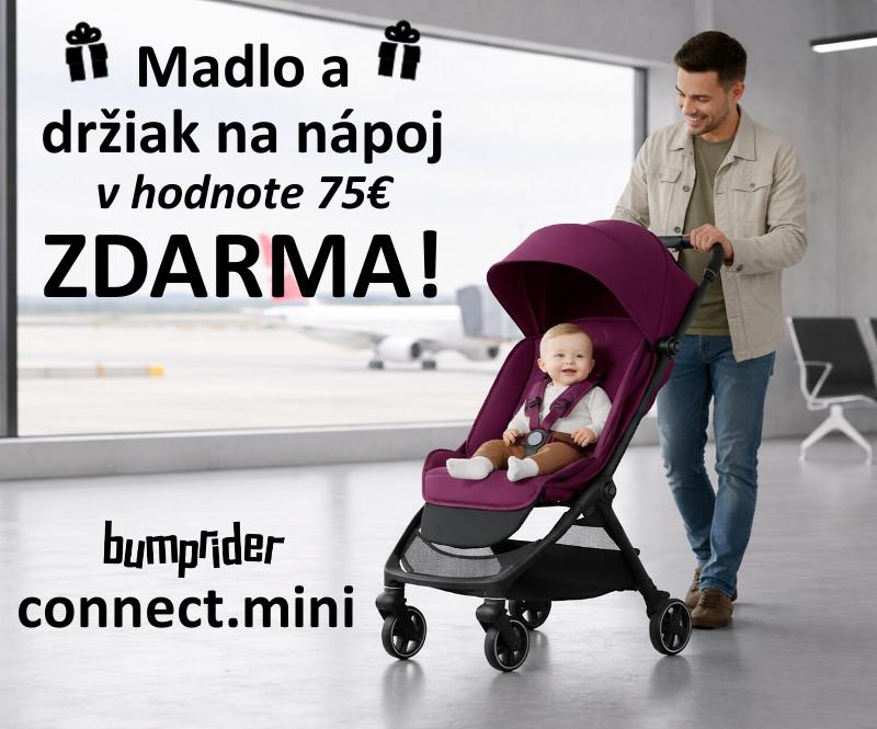 Bumprider Connect Mini + držiak na pohár a madlo v hodnote viac ako 75€ ZADARMO