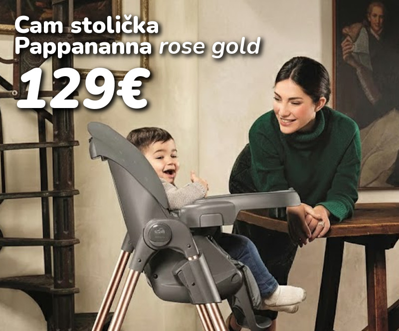 Štýlová jedálenská stolička Cam Pappananna Rose Gold je v akcii len za 129€