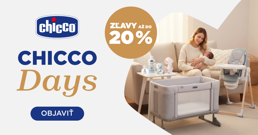 Chicco Days – zľava 20 % na produkty Chicco