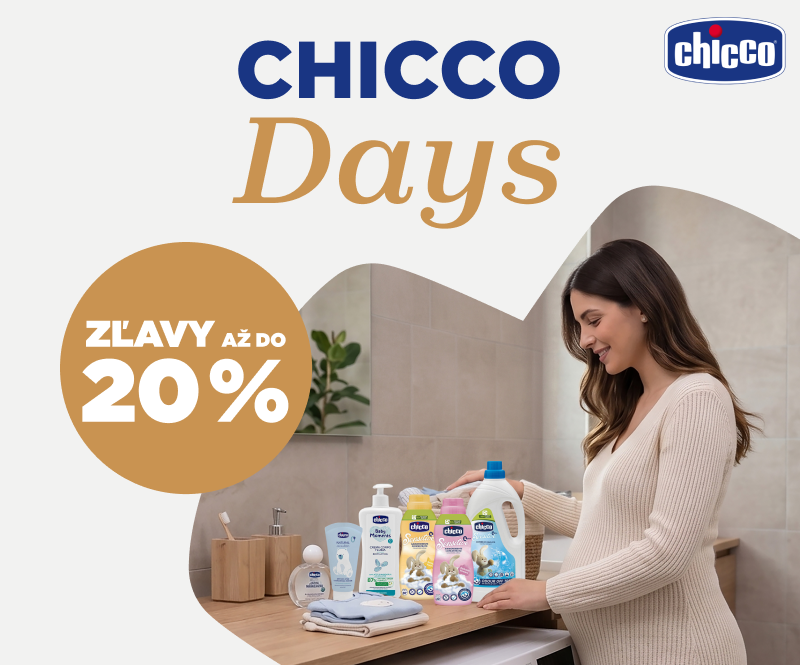 Chicco Days - všetko pre spokojné bábätko - ZĽAVA 20%
