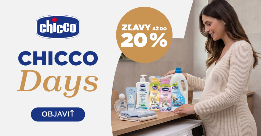 Chicco Days - všetko pre spokojné bábätko - ZĽAVA 20%