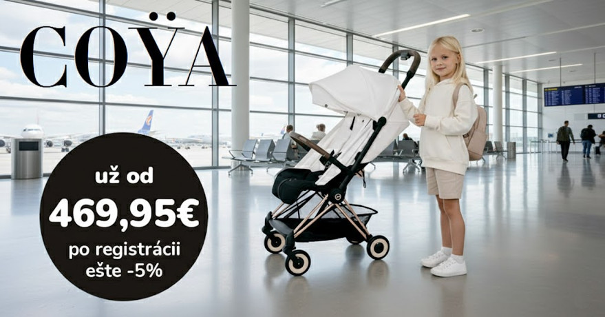 Elegantný, ľahký a pripravený na každé dobrodružstvo - Cybex Coya teraz už od 469,95 €