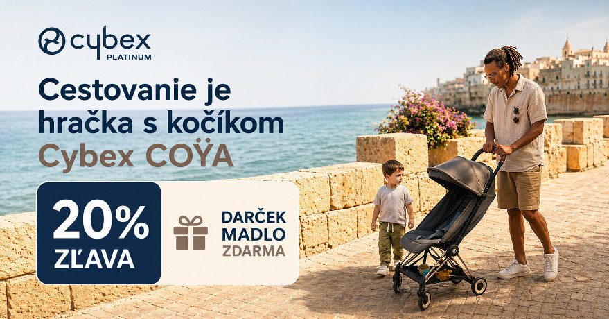 Využi zľavu -20% a získaj darček ku kočíku Cybex Coya