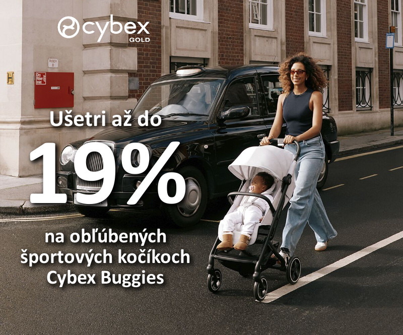 Ušetri až do 19% na obľúbených športových kočíkoch Cybex