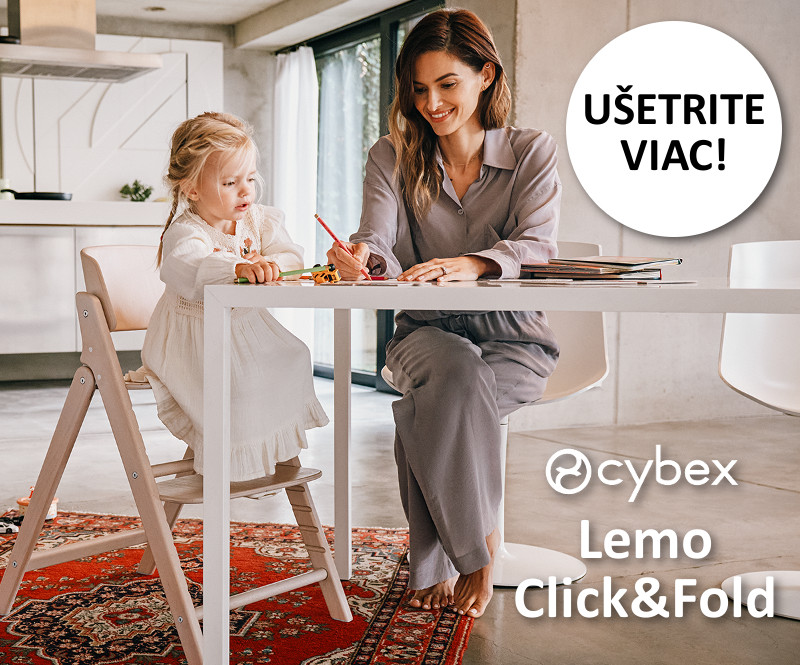 Výhodná cena na stoličky Cybex Lemo a Click&Fold