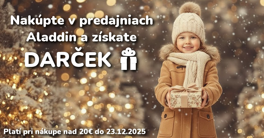 Nakúpte v predajniach Aladdin a získajte darček