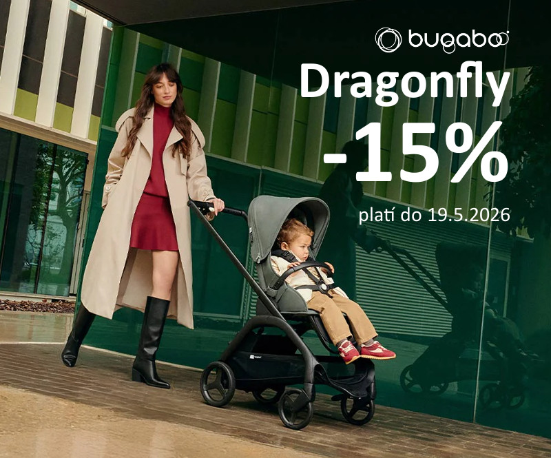 Zľava 15% na kočíky Bugaboo Dragonfly.