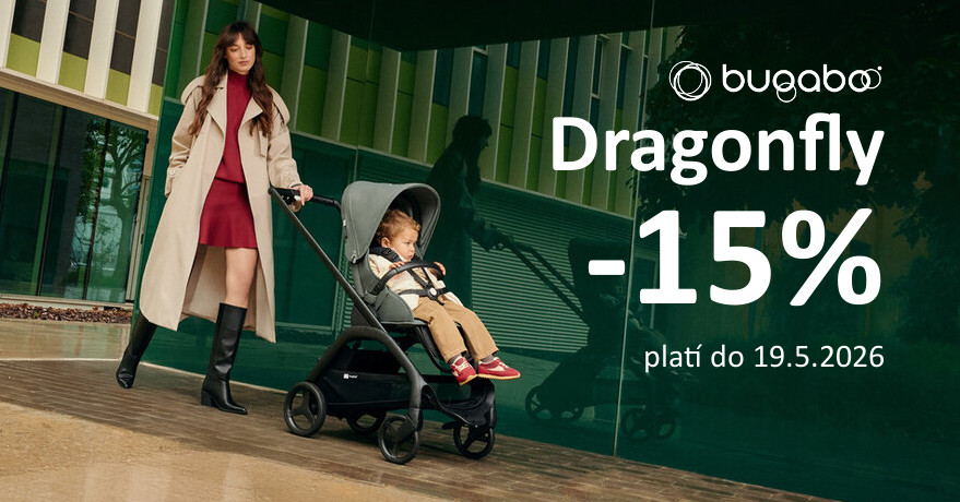 Zľava 15% na kočíky Bugaboo Dragonfly.