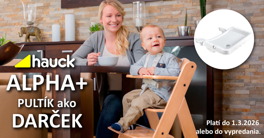 Hauck Alpha+ s pultíkom ZDARMA!