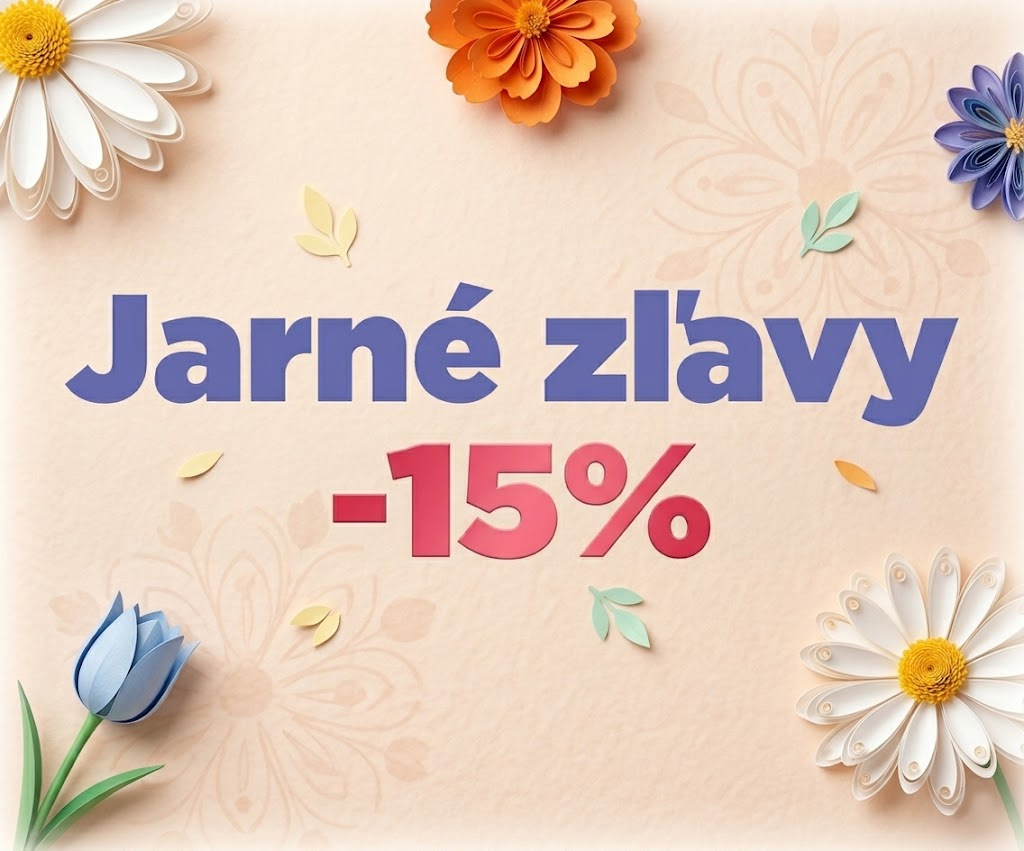 JARNÉ ZĽAVY SÚ TU! 🌸  Využi zľavu -15% do 22.4.2026 na tisíce produktov