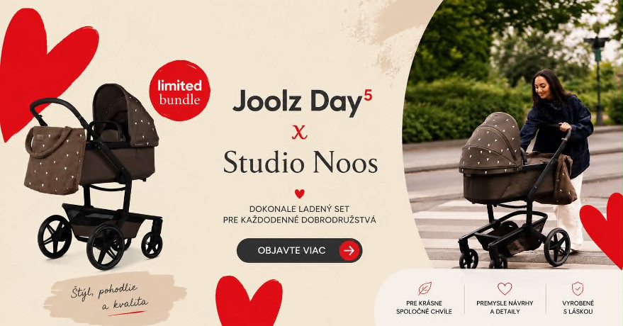 Jedinečná spolupráca - limitovaná edícia Joolz Day5 x Studio Noos