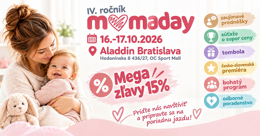 Mamaday 2026 – program, prednášky a mega zľavy - Aladdin.sk