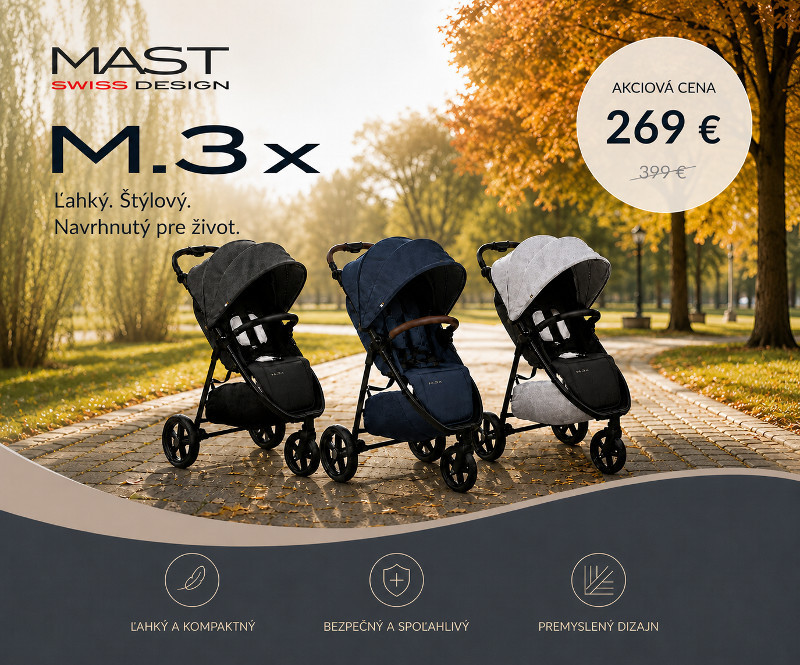 Využi zľavu až 32% na kočík MAST M.3x