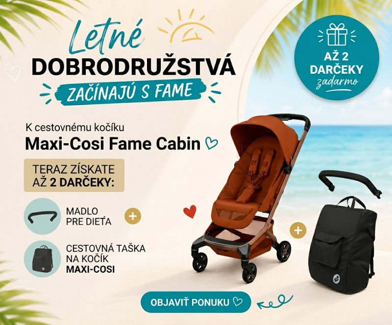 Maxi-Cosi Fame Cabin + 2 darčeky!