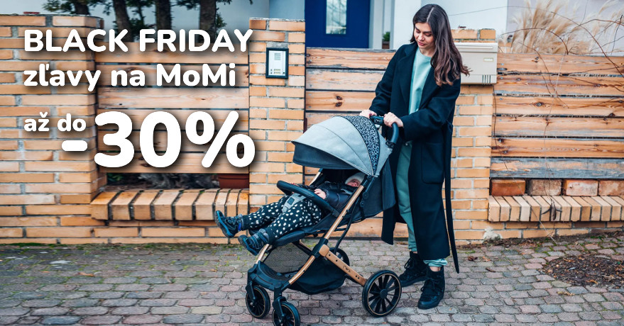 BLACK FRIDAY s MoMi je tu! 🖤 Nezmeškajte zľavy až do 30%