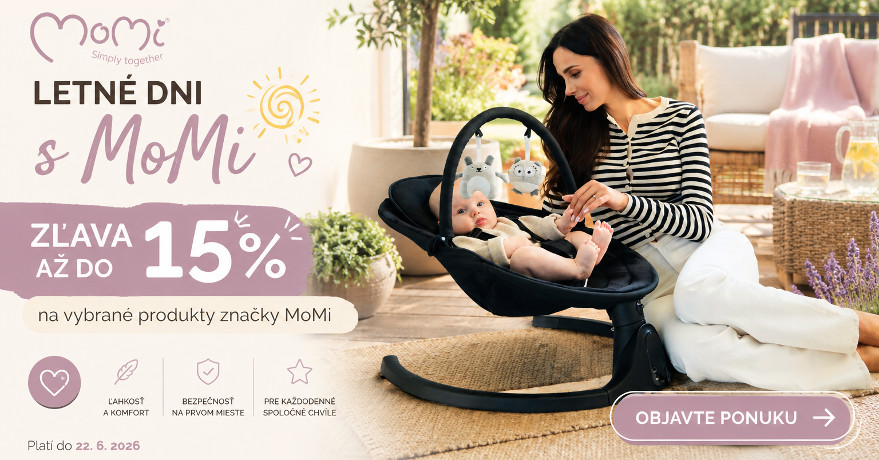 MoMi Letné dni – zľava až 15 % na vybrané produkty