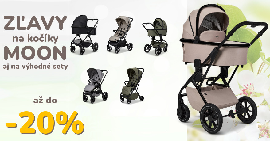 Až -20% zľava na kočíky Moon