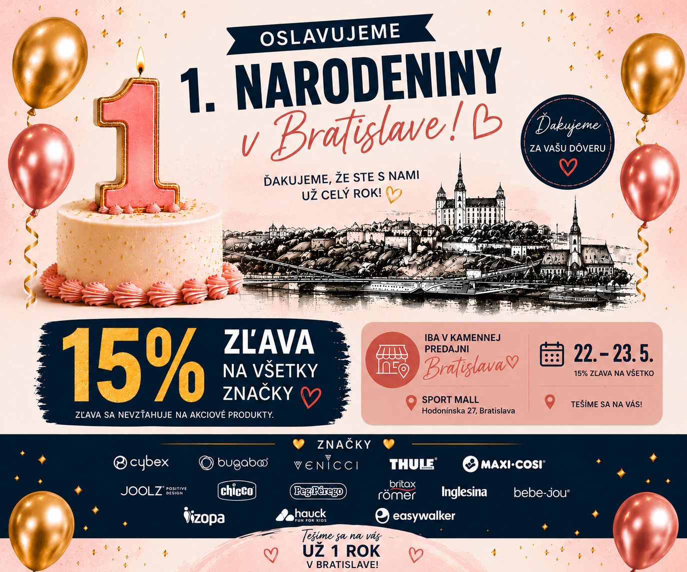 Oslavujeme 1. narodeniny predajne Aladdin v Bratislave