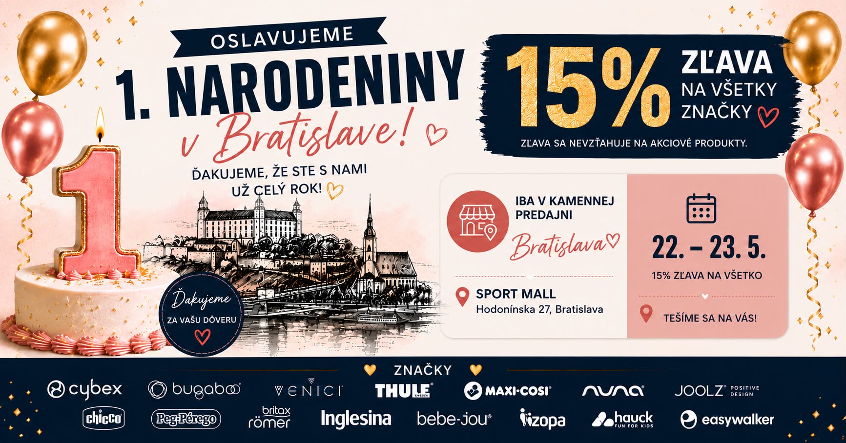 Oslavujeme 1. narodeniny predajne Aladdin v Bratislave