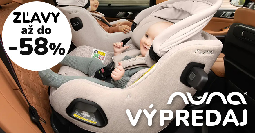 Výpredaj NUNA! Zľavy až do 58%