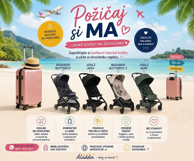 Prenájom kočíkov pre deti – cestujte bez starostí