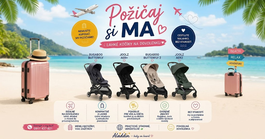 Prenájom kočíkov pre deti – cestujte bez starostí