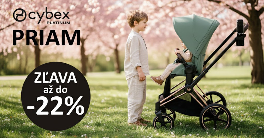 Zľavy, ktoré prebúdzajú jar – Cybex Priam až do -22 %