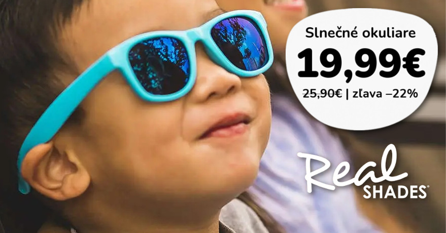 Leto ešte nekončí! Okuliare Real Shades len za 19,99€
