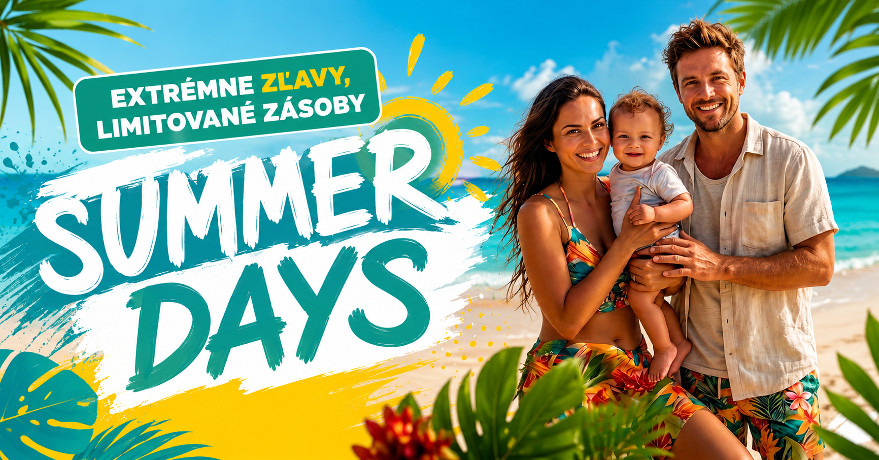 Summer Days Výpredaj 2026 – Letná výbava pre deti a bábätká so zľavou