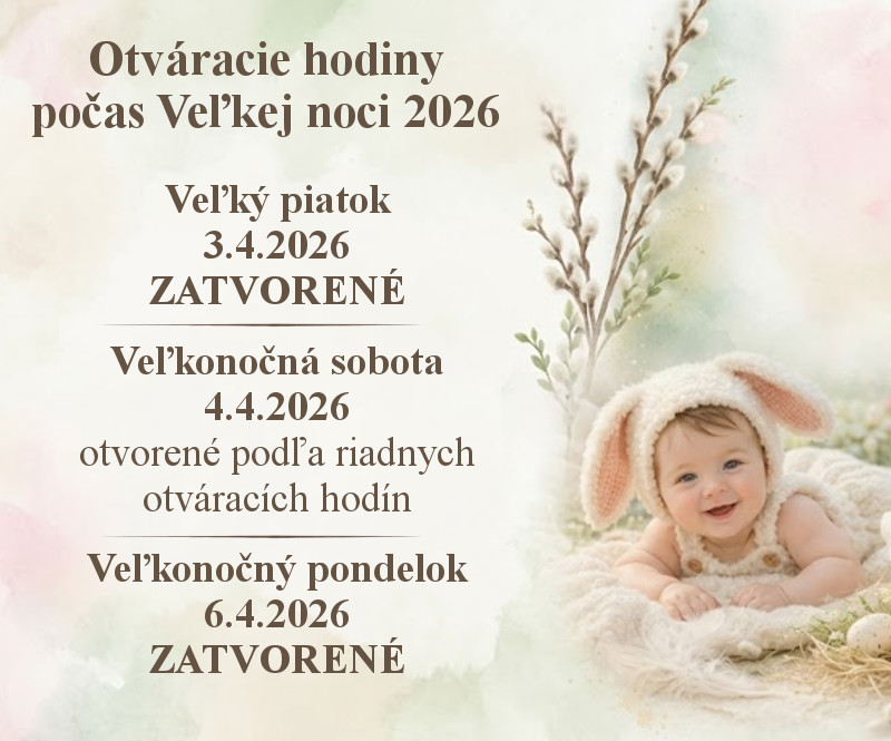 Otváracie hodiny počas Veľkej noci 2026