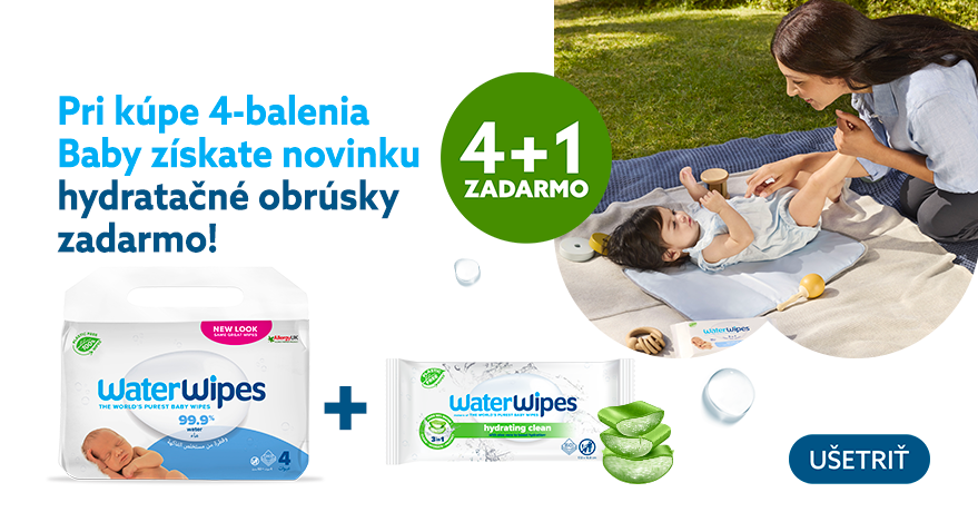 Akciové balenie WaterWipes 4+1