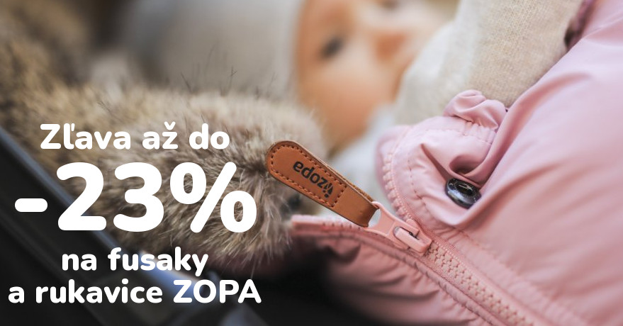 Zľava na fusaky a rukavice Zopa