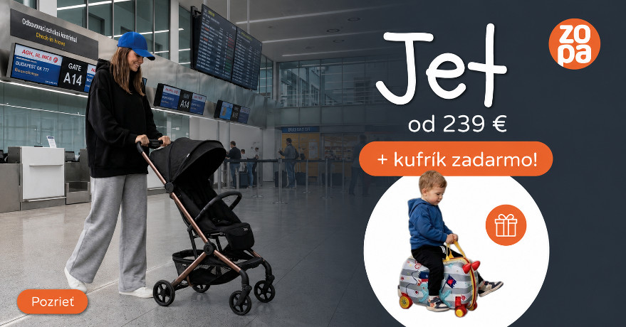 Športový kočík Zopa Jet + kufrík Pack&Ride ZADARMO