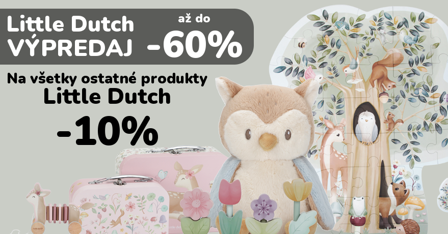 Little Dutch výpredaj -60% a na všetko ostatné Little Dutch -10%