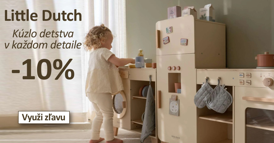 Zľava -10% na produkty Little Dutch